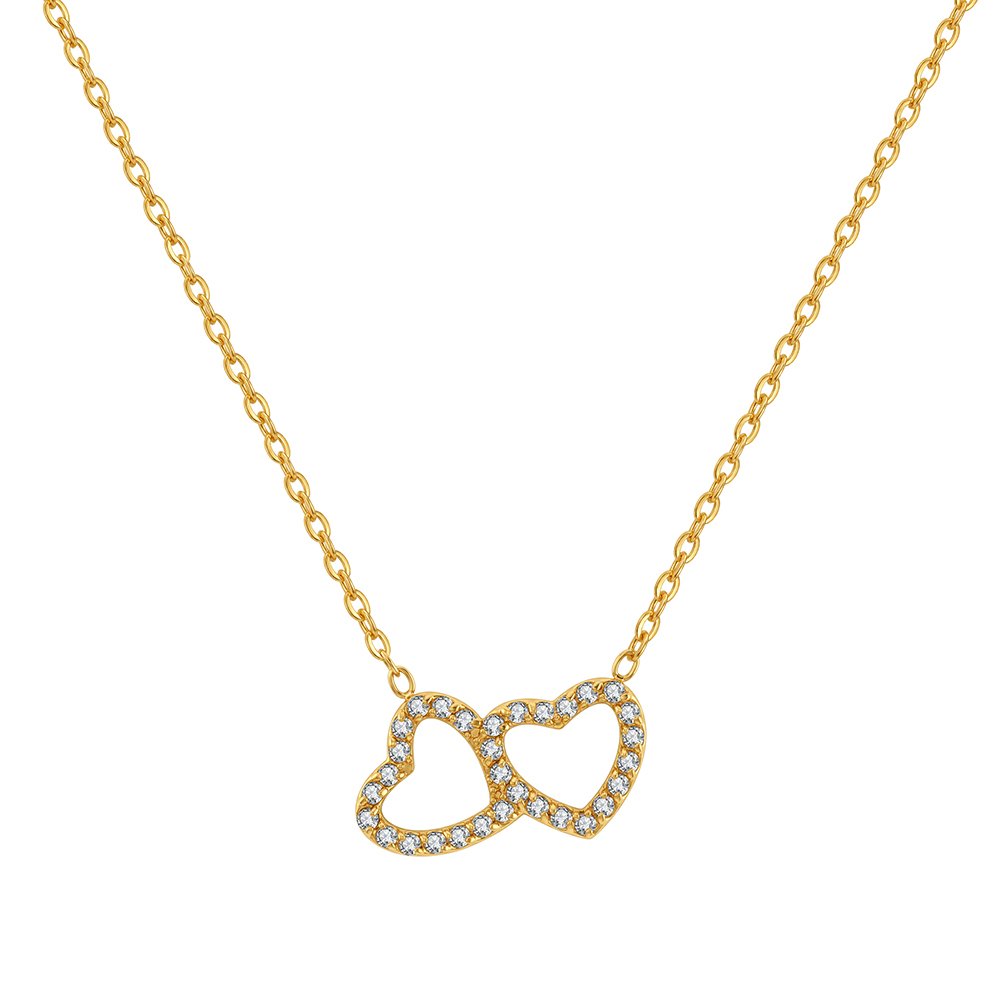 Collar de acero inoxidable dorado para solicitud de cotización B2B